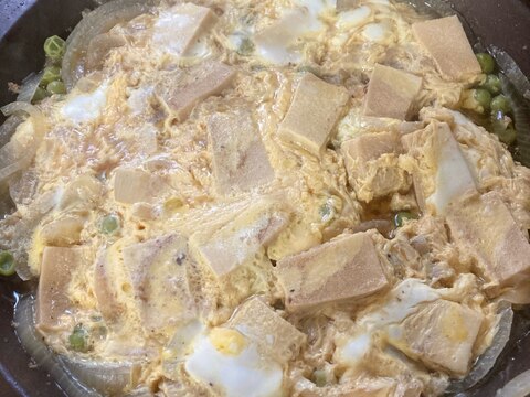 煮物リメイク　高野豆腐の卵とじ